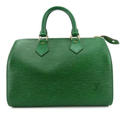 Pre-owned Leather louis-vuitton-bags Louis Vuitton Vintage , Green , D...