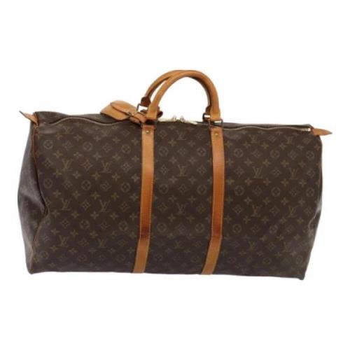 Pre-owned Canvas handbags Louis Vuitton Vintage , Brown , Dames