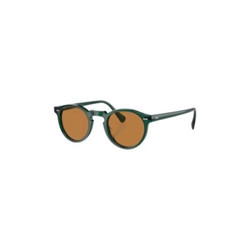 Gregory Peck Sun Zonnebril Oliver Peoples , Green , Unisex