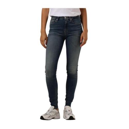 Como Skinny Jeans voor Stijlvol Comfort Tommy Hilfiger , Blue , Dames