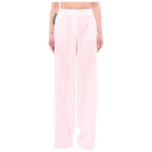 Wijde Crêpe Broek Pinko , Pink , Dames