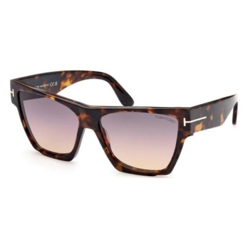 Stijlvolle zonnebril voor modefanaten Tom Ford , Brown , Unisex