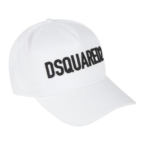 Gabardine Baseball Cap Dsquared2 , White , Dames