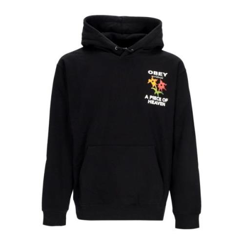 Heaven Hoodie Premium Fleece Zwart Obey , Black , Heren