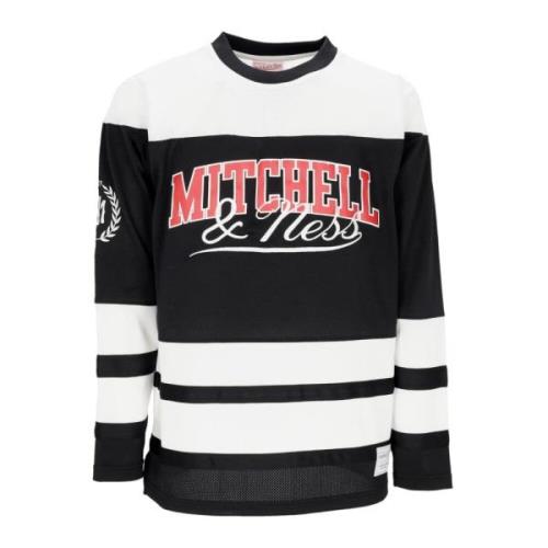 Zwarte Hockeytrui met lange mouwen Mitchell & Ness , Black , Heren