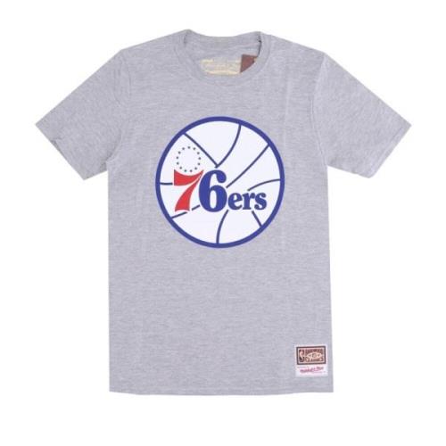 NBA Team Logo Tee Hardwood Classics Mitchell & Ness , Gray , Heren