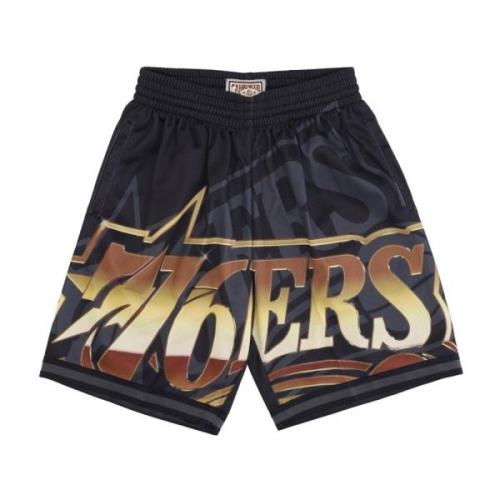 NBA Big Face Basketball Shorts Mitchell & Ness , Multicolor , Heren