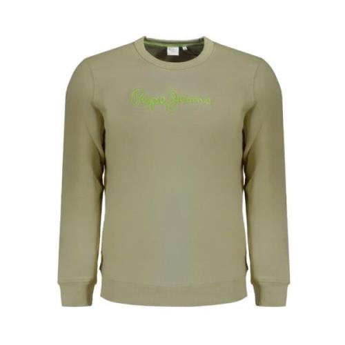 Groen Katoenen Sweatshirt Stijlvol Comfortabel Pepe Jeans , Green , He...