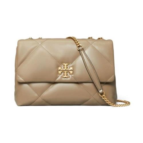 Diamantgestikte schoudertas Tory Burch , Beige , Dames