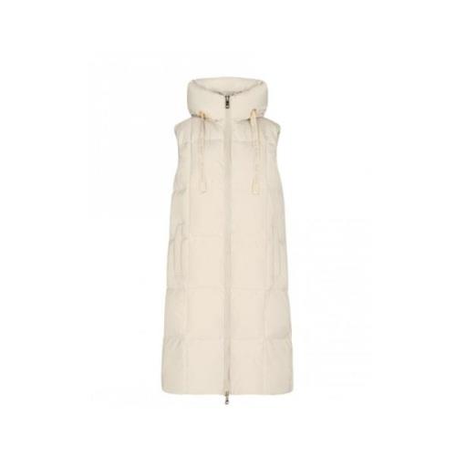 Geruite Gewatteerde Damesvest MOS Mosh , Beige , Dames