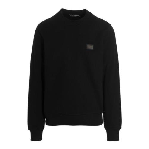 Essentiële Sweatshirt voor Mannen Dolce & Gabbana , Black , Heren