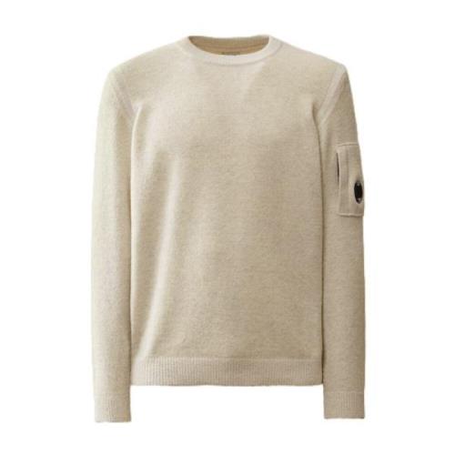 Vanisè Fleece Gebreide Crewneck Sweater C.p. Company , Gray , Heren