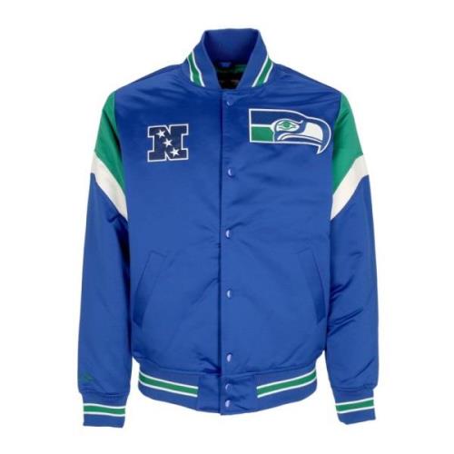 Seattle Seahawks Bomberjack NFL Teamkleuren Mitchell & Ness , Blue , H...