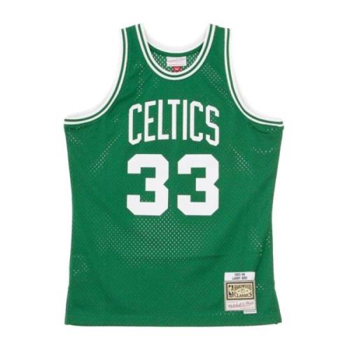 Larry Bird Swingman Jersey 1985-86 Mitchell & Ness , Green , Heren