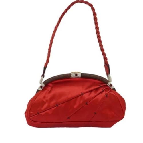 Pre-owned Fabric shoulder-bags Valentino Vintage , Red , Dames