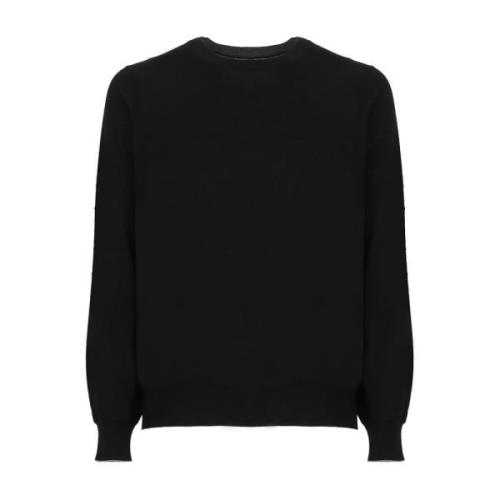 Zwarte Wol Kasjmier Crewneck Sweater Brunello Cucinelli , Black , Here...