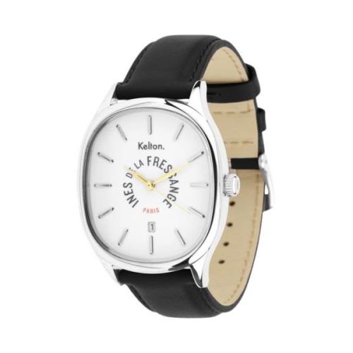 Grande Colorama zwart horloge Ines De La Fressange Paris , Black , Dam...