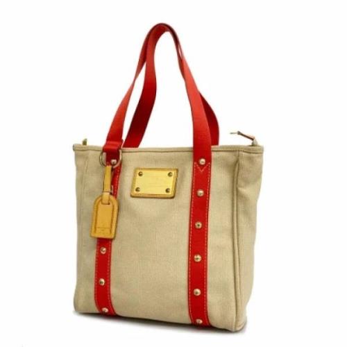 Pre-owned Fabric louis-vuitton-bags Louis Vuitton Vintage , Beige , Da...