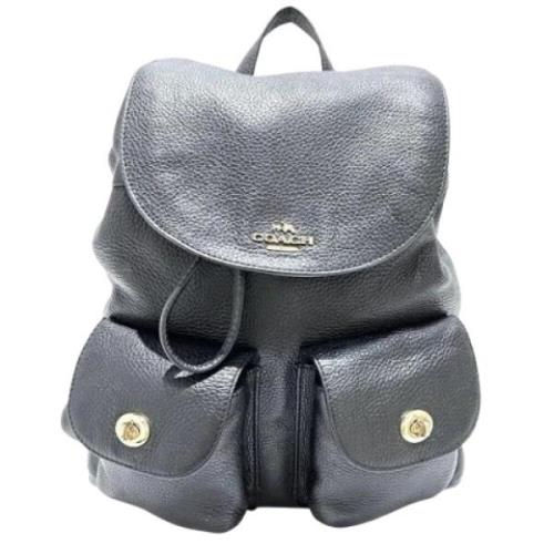 Pre-owned Leather backpacks Coach Pre-owned , Black , Dames