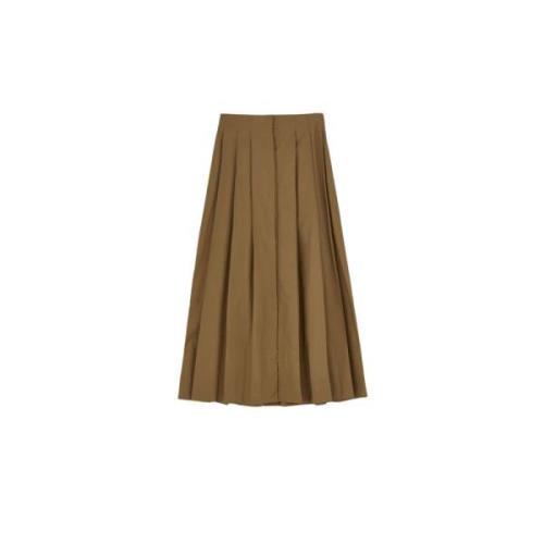 Sheer Cotton Nari Skirt Sephia Brown Mark Kenly Domino Tan , Brown , D...