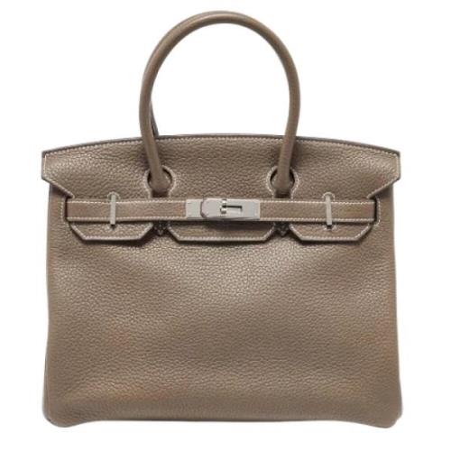 Pre-owned Leather handbags Hermès Vintage , Brown , Dames