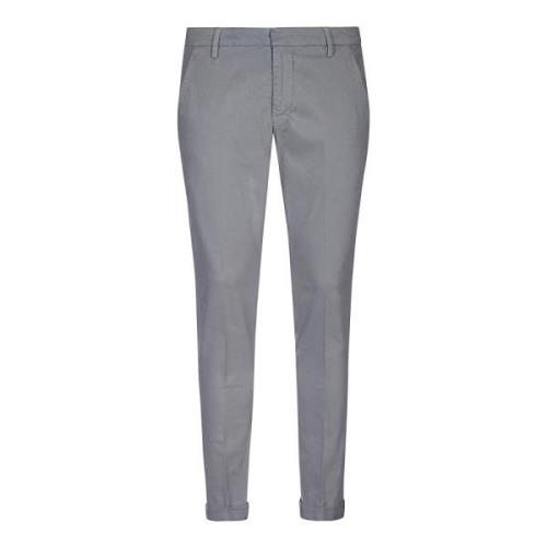 Slim Chino Broek in Grijs Dondup , Gray , Heren