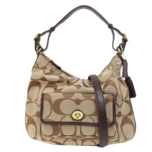 Pre-owned Canvas shoulder-bags Coach Pre-owned , Brown , Dames