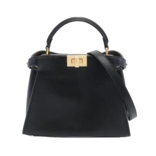 Pre-owned Leather fendi-bags Fendi Vintage , Black , Dames