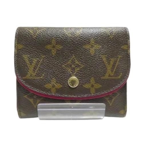 Pre-owned Canvas wallets Louis Vuitton Vintage , Brown , Dames