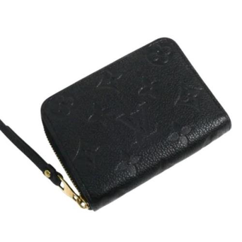 Pre-owned Canvas wallets Louis Vuitton Vintage , Black , Dames