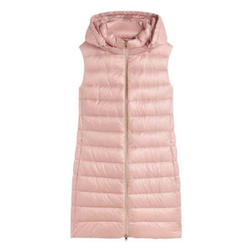 Veren Vest voor Moeiteloze Elegantie Herno , Pink , Dames