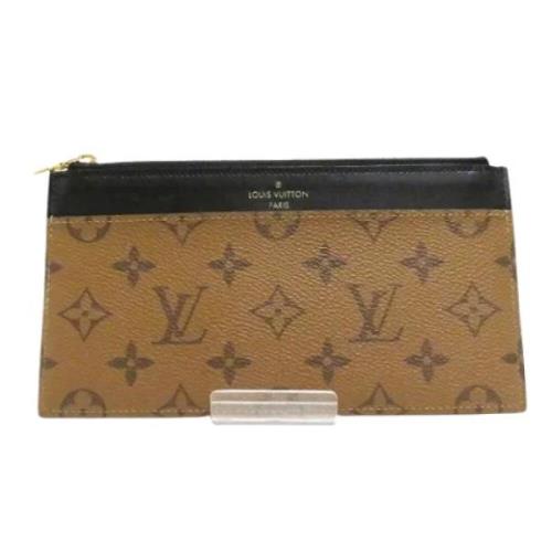 Pre-owned Plastic wallets Louis Vuitton Vintage , Beige , Dames