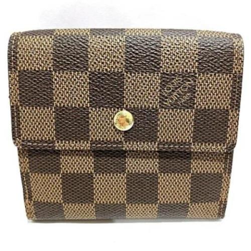 Pre-owned Leather wallets Louis Vuitton Vintage , Brown , Dames