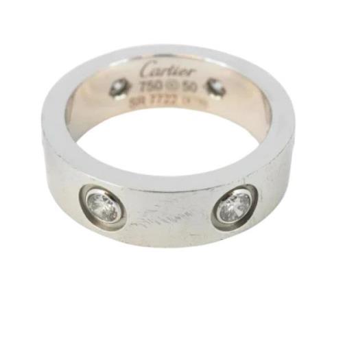 Pre-owned White Gold rings Cartier Vintage , Gray , Dames