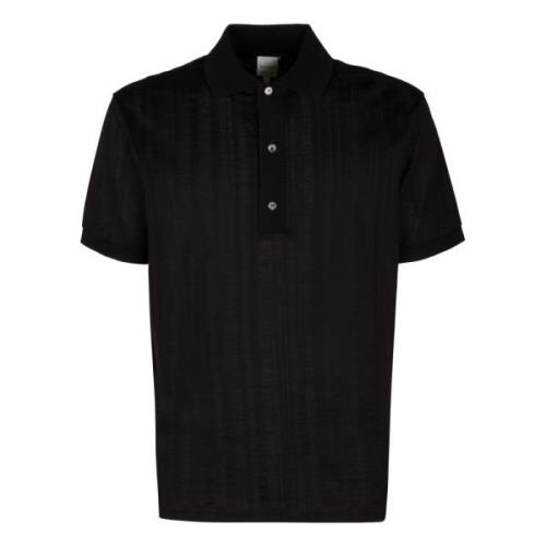 Katoenen poloshirt met geribbelde details PS By Paul Smith , Black , H...