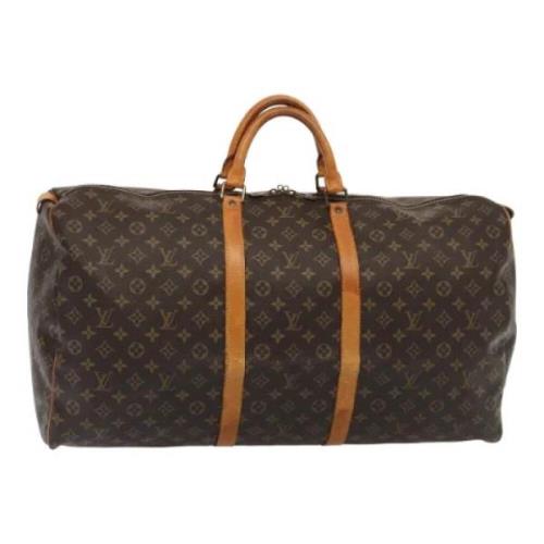 Pre-owned Canvas handbags Louis Vuitton Vintage , Brown , Dames