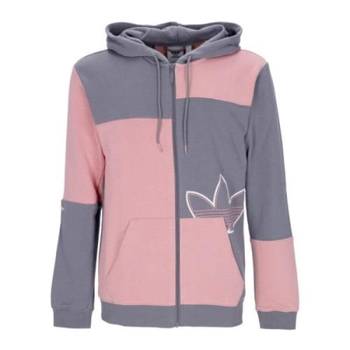 Groene Lichtgewicht Hoodie Sport Rits Adidas , Pink , Heren