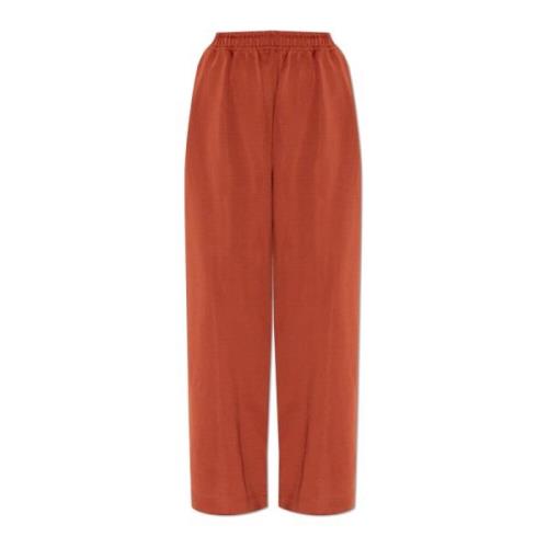 Broek met logo Lacoste , Orange , Dames