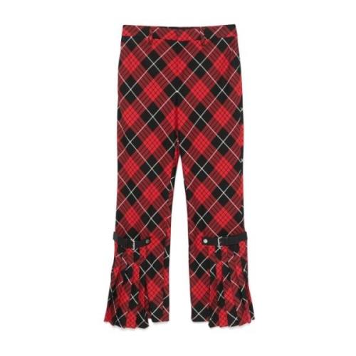 Rode op maat gemaakte broek met kilt detail Jean Paul Gaultier , Red ,...