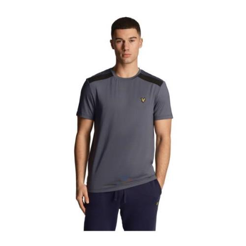 Merk Schouder T-shirt Lyle & Scott , Blue , Heren