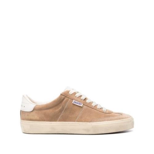 Beige Suède Panel Sneakers Golden Goose , Beige , Heren