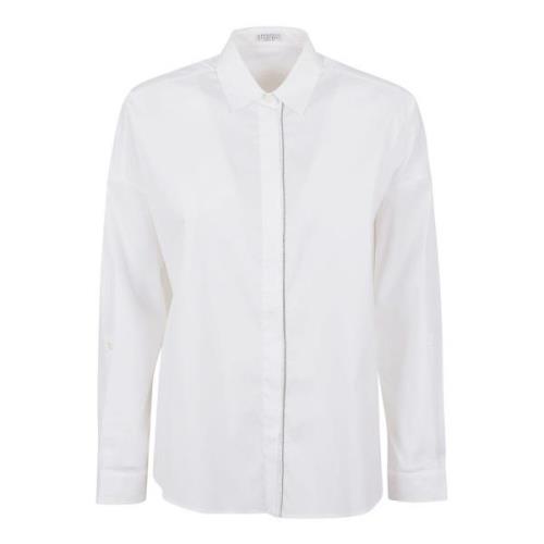 C159 Overhemd Brunello Cucinelli , White , Dames