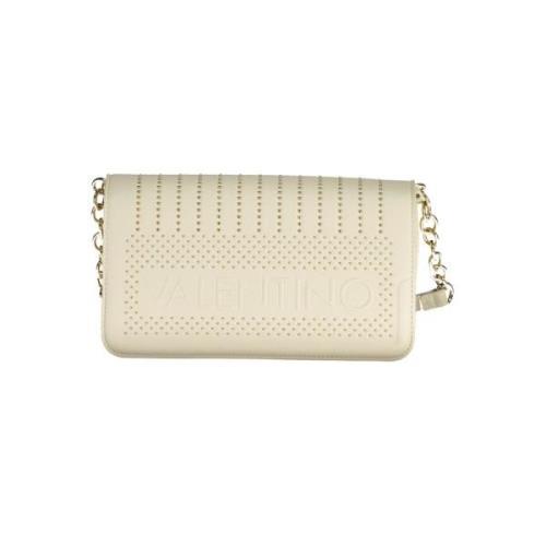 Witte Polyethyleen Schoudertas met Verstelbare Ketting Valentino by Ma...