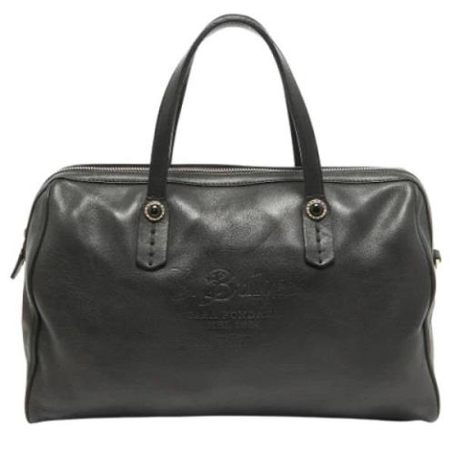 Pre-owned Leather handbags Bvlgari Vintage , Black , Dames