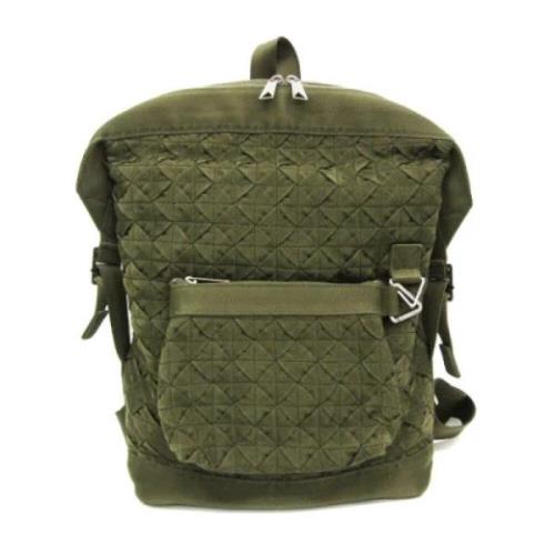 Pre-owned Canvas backpacks Bottega Veneta Vintage , Green , Heren