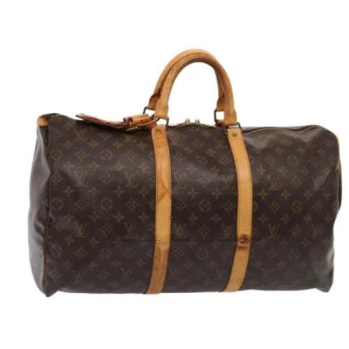 Pre-owned Canvas handbags Louis Vuitton Vintage , Brown , Dames