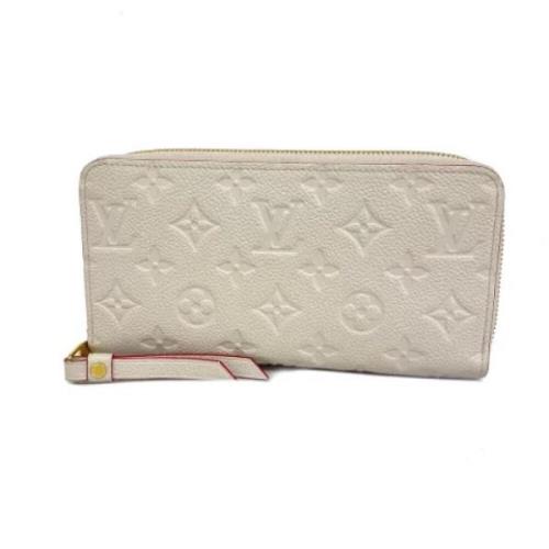 Pre-owned Fabric wallets Louis Vuitton Vintage , White , Dames