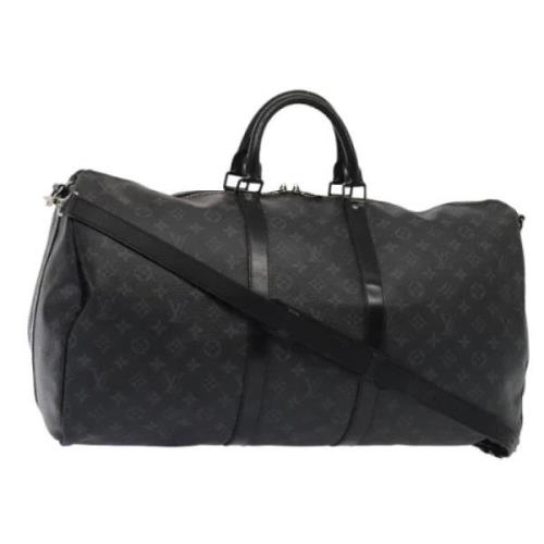 Pre-owned Canvas travel-bags Louis Vuitton Vintage , Black , Dames