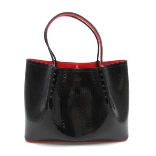 Pre-owned Leather totes Christian Louboutin Pre-owned , Black , Dames