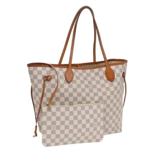 Pre-owned Canvas shoulder-bags Louis Vuitton Vintage , White , Dames